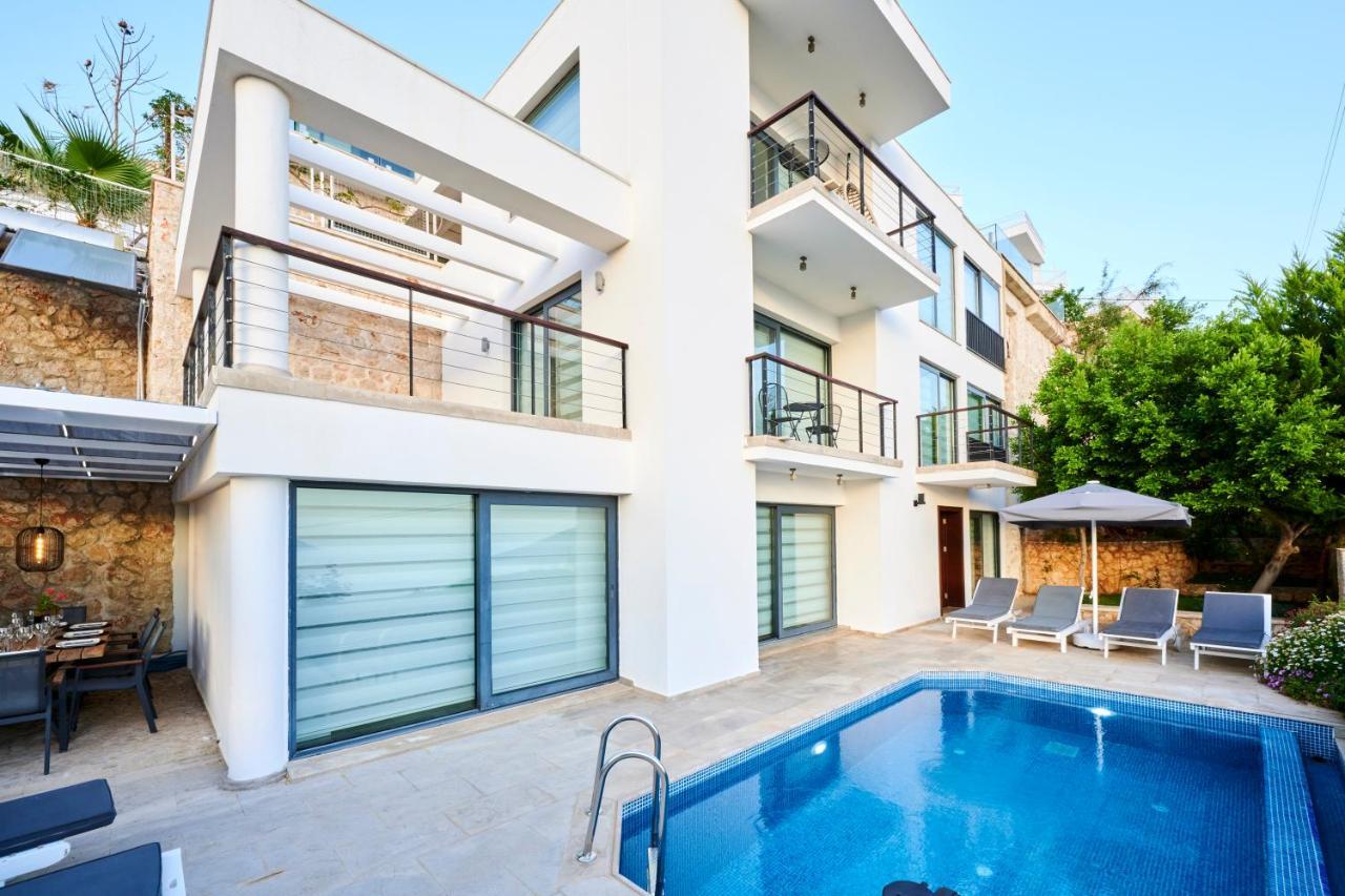 Luxus Villa Skyla Mit 5 Schlafzimmern & Meer-Blick Kaş Zewnętrze zdjęcie