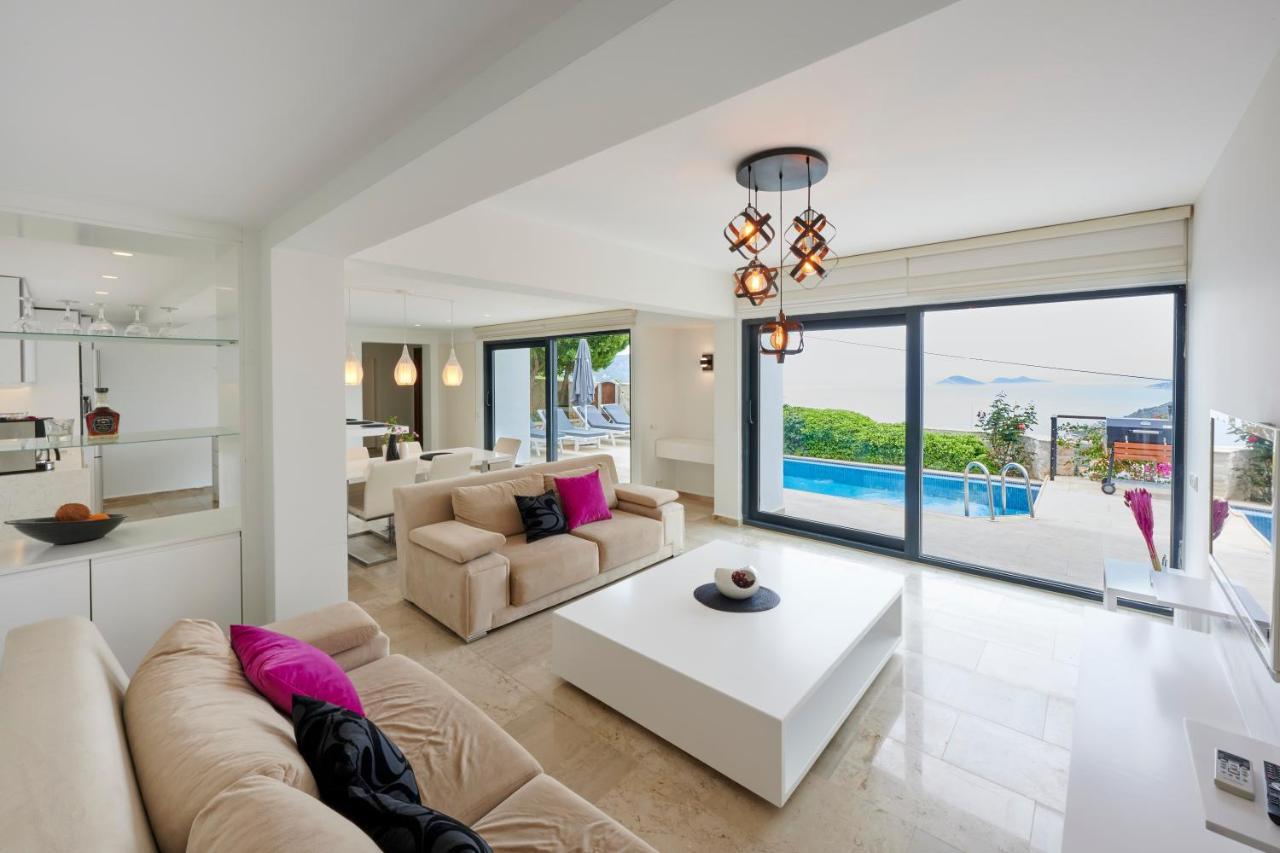Luxus Villa Skyla Mit 5 Schlafzimmern & Meer-Blick Kaş Zewnętrze zdjęcie