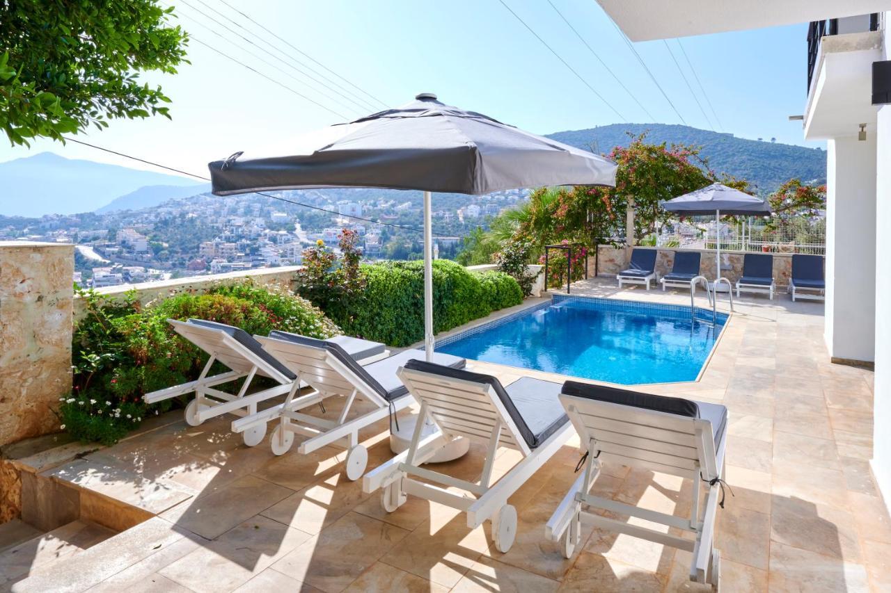 Luxus Villa Skyla Mit 5 Schlafzimmern & Meer-Blick Kaş Zewnętrze zdjęcie