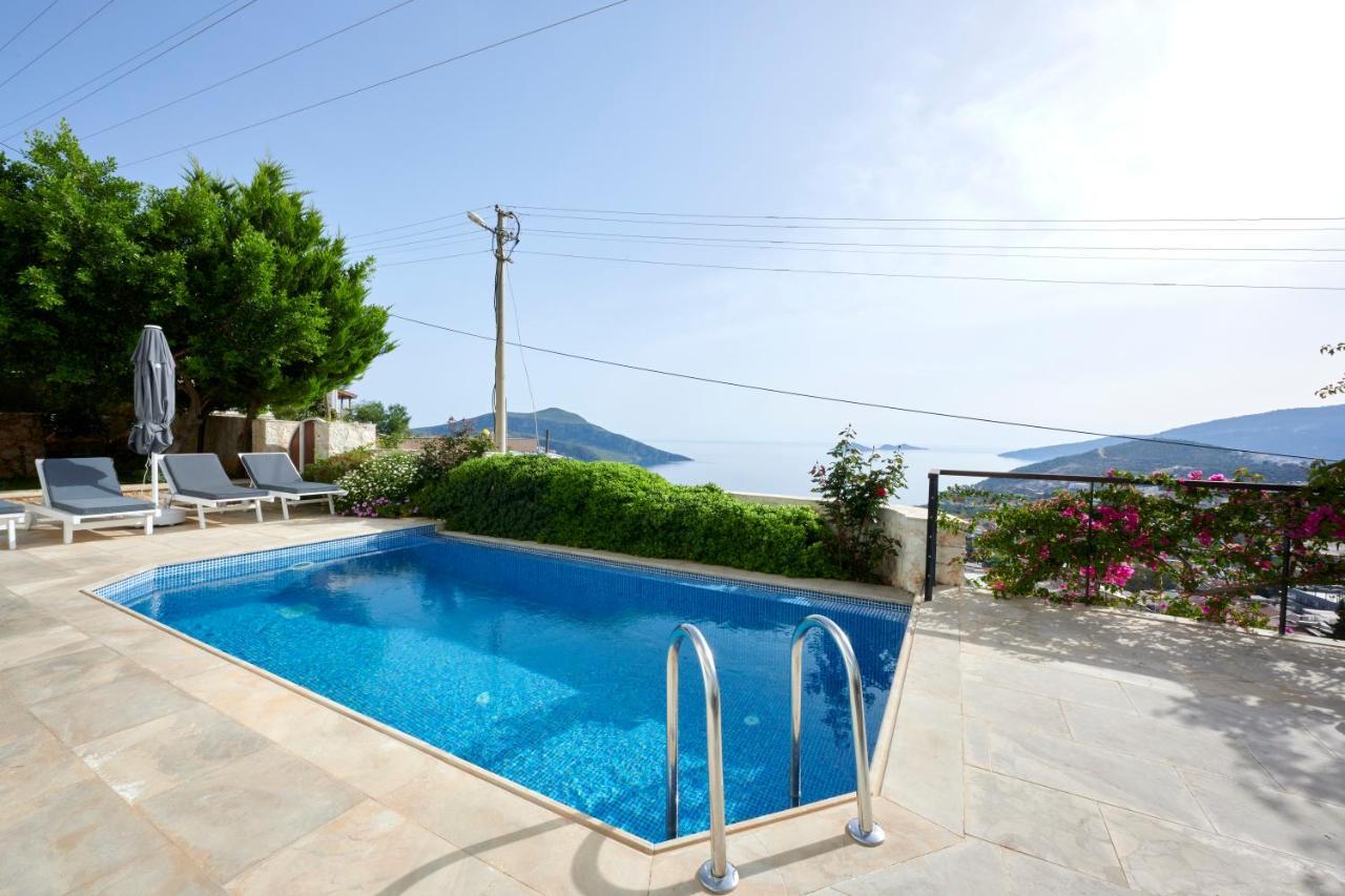 Luxus Villa Skyla Mit 5 Schlafzimmern & Meer-Blick Kaş Zewnętrze zdjęcie